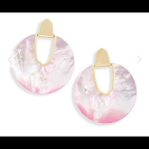 Kendra Scott Diane Statement Earrings Blush Pearl